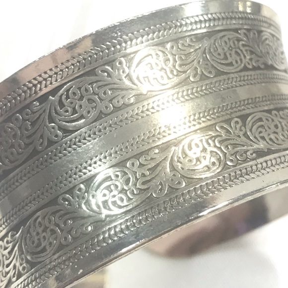 ⚡️VINTAGE Silver cuff Bangle X8 - Picture 2 of 4
